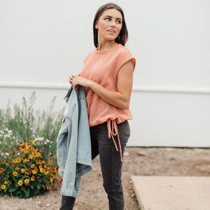 Girls Don't Sweat Sweater In Apricot